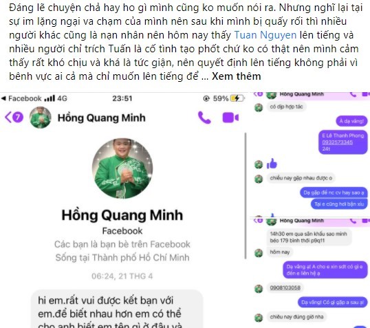 Tố Minh Béo gạ tình, nam diễn viên trẻ Tuấn Nguyễn làm dậy sóng MXH - Ảnh 4