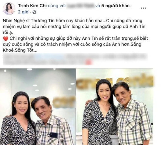 Ngay khi khỏe lại, nghệ sĩ Thương Tín đi 'trùng tu nhan sắc' - Ảnh 1