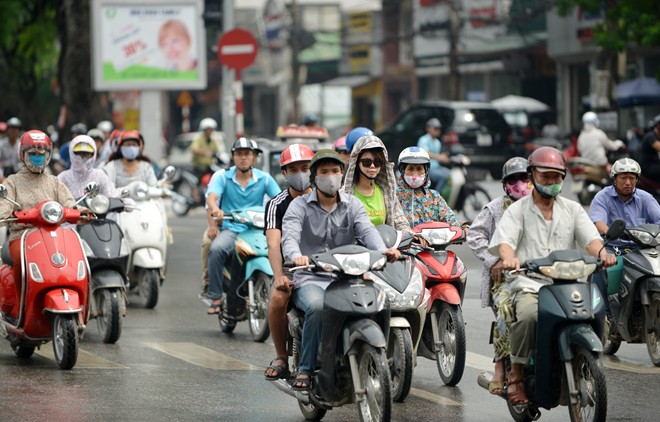 Hà Nội thí điểm hỗ trợ 4 triệu đồng người dân đổi xe máy cũ lấy xe máy mới (Ảnh minh họa).
