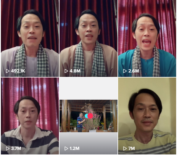 Hầu hết các đoạn clip Hoài Linh đăng tải đều có lượt view khủng.