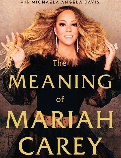 Bìa cuốn tự truyện 'Meaning of Mariah Carey' phát hành 29/9.