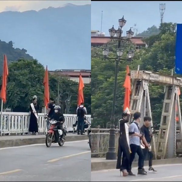 Hoa hậu Nông Thúy Hằng được người dân quê nhà vây kín hậu ồn ào bị ghẻ lạnh - Ảnh 1