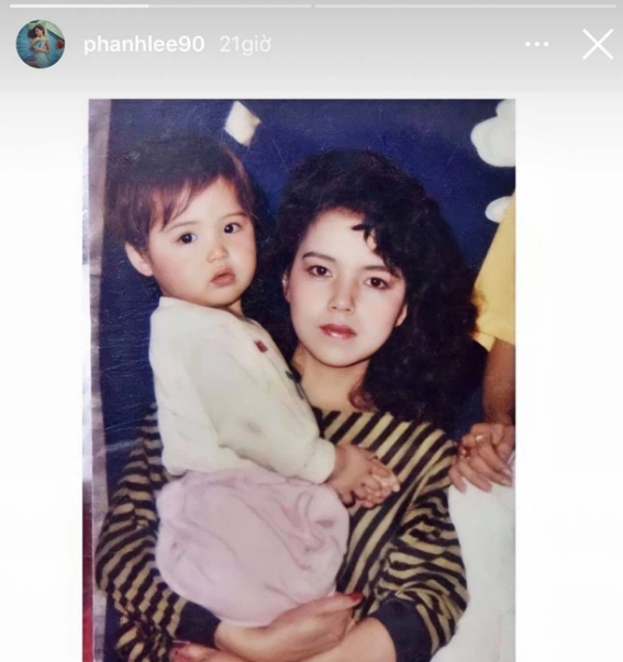 Phanh Lee khoe ảnh mẹ từ 29 năm trước, xinh không khác gì minh tinh - Ảnh 1