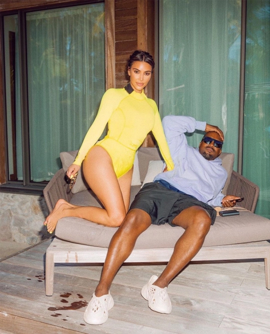 Kim Kardashian và Kanye West thời còn mặn nồng