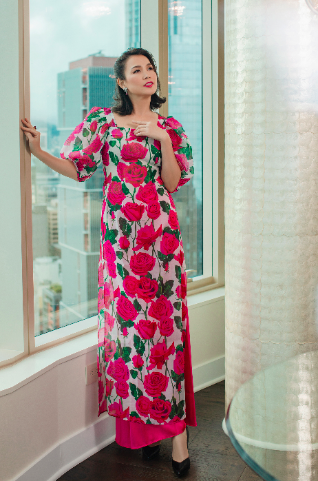 Ngọc Khánh, Hoa hậu Việt Nam sở hữu vẻ đẹp 'lệch chuẩn' và cuộc sống bình yên ở Mỹ với chồng Tây - Ảnh 1