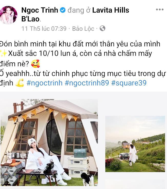 ngoc trinh tung gay xon xao voi cau chuyen manh tay tau mieng dat thang canh co bay o lam dong Ngọc Trinh từng gây xôn xao với câu chuyện mạnh tay tậu miếng đất thẳng cánh cò bay ở Lâm Đồng.
