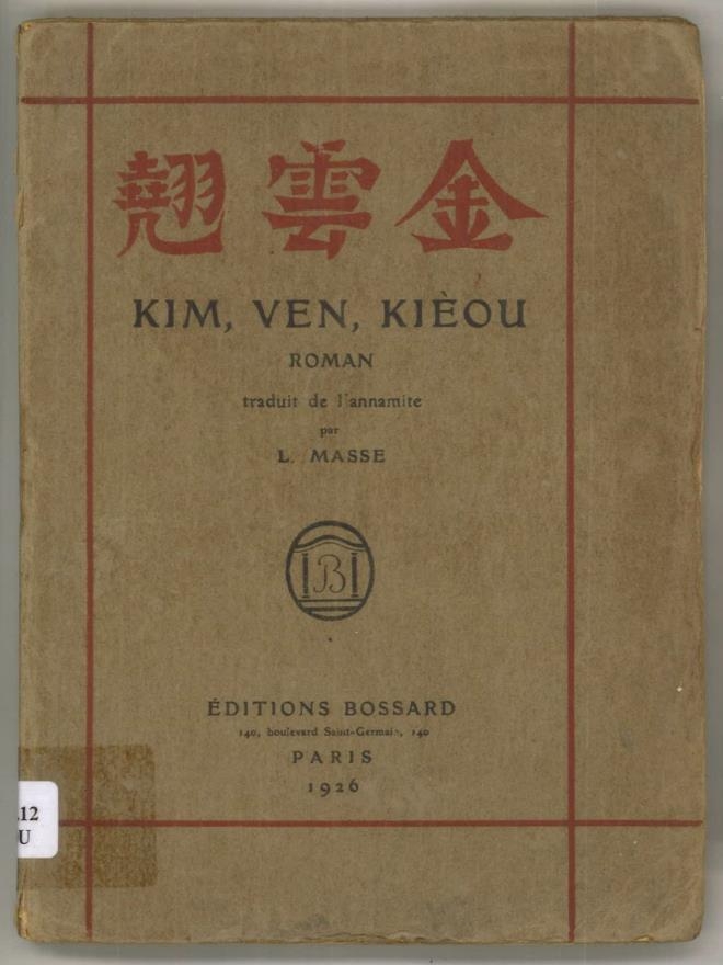 Truyện Kiều xuất bản năm 1926 tại Pháp.
