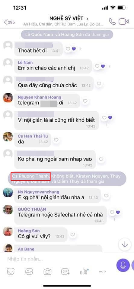 Phương Thanh cuối cùng đã thừa nhận có tồn tại nhóm chat “Nghệ sĩ Việt” - Ảnh 5