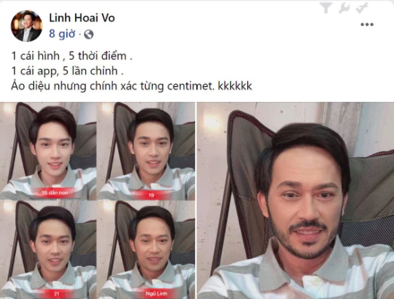 Hot TikToker mới nổi Hoài Linh 'đu trend' xài app đẹp trai không thua idol Hàn - Ảnh 2