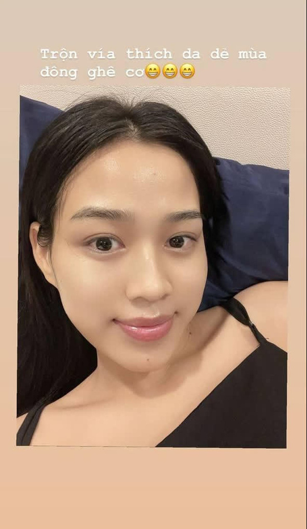 Hoa hậu Đỗ Thị Hà gây chú ý khi khoe mặt mộc 100% với làn da đẹp không tì vết - Ảnh 1
