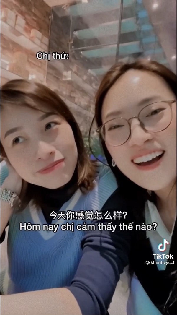 Chị gái thứ hai của MC Khánh Vy: gương mặt ưa nhìn, khả năng tiếng Trung ấn tượng.