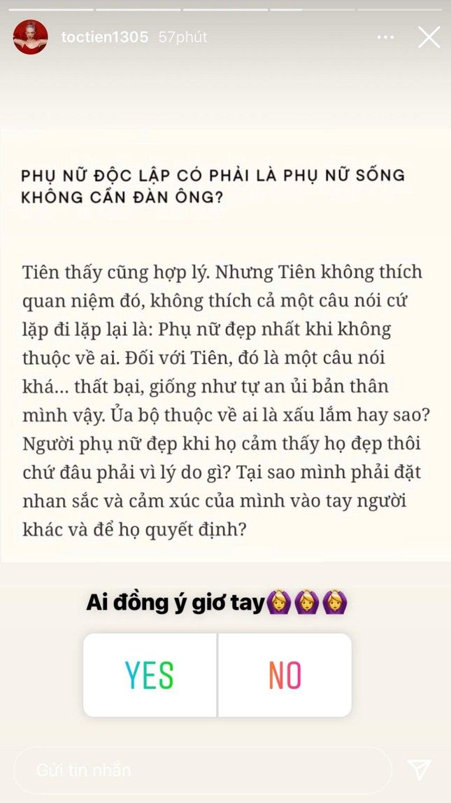 Tóc Tiên: Phụ nữ đẹp nhất khi không thuộc về ai là một câu nói khá thất bại - Ảnh 1