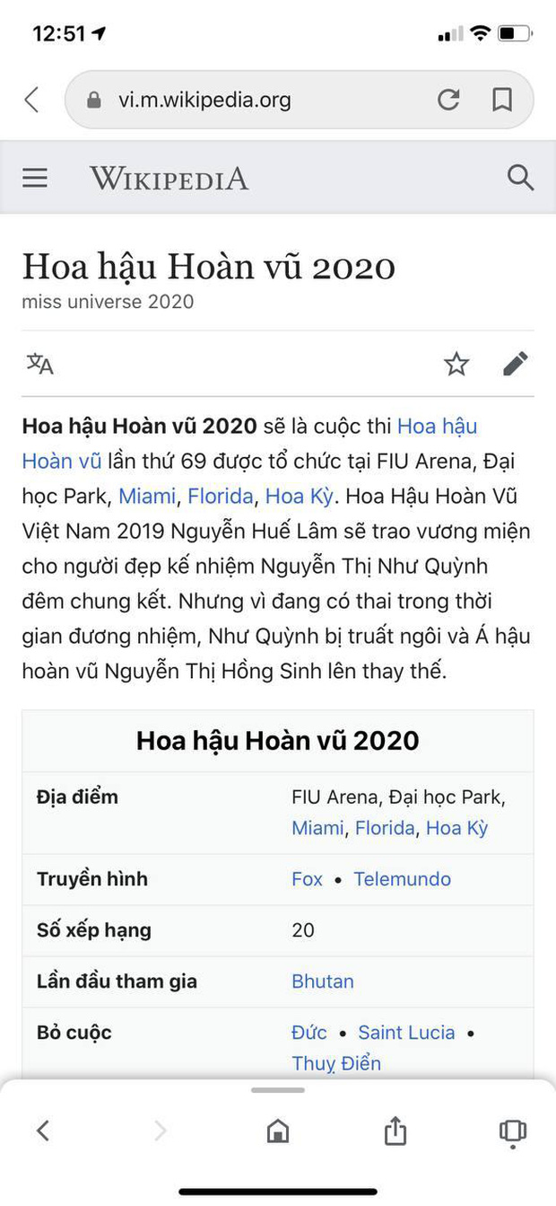 Khánh Vân bất ngờ trở thành tân Hoa hậu hoàn vũ 2020 trên Wikipedia - Ảnh 2