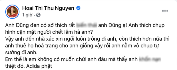 Hoa hậu Thu Hoài bức xúc vì Dũng Taylor đăng ảnh thi hài cố nghệ sĩ Vân Quang Long lên MXH - Ảnh 1
