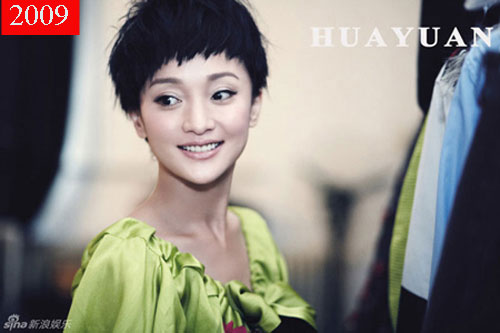 Vào năm 2009, Châu Tấn đổi sang kiểu tóc ngắn cá tính. Đây cũng là năm cô tham gia hai bộ phim “Phong thanh” và “Khổng Tử”.