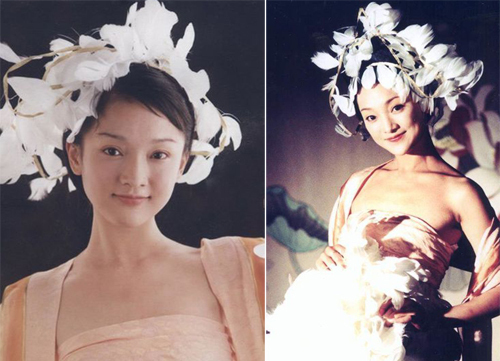 Năm 1994, qua một bức ảnh bìa tạp chí, đạo diễn Tạ Diên mời Châu Tấn đóng 'Nữ Nhi Hồng'. Lúc này cô sở hữu nét đẹp thông minh, lanh lợi, hợp đóng cả phim cổ trang lẫn hiện đại. 