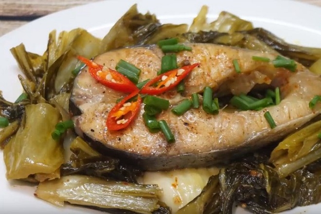 Cách làm cá ngừ kho cải chua nịnh miệng, ăn nhiều không ngán - Ảnh 4