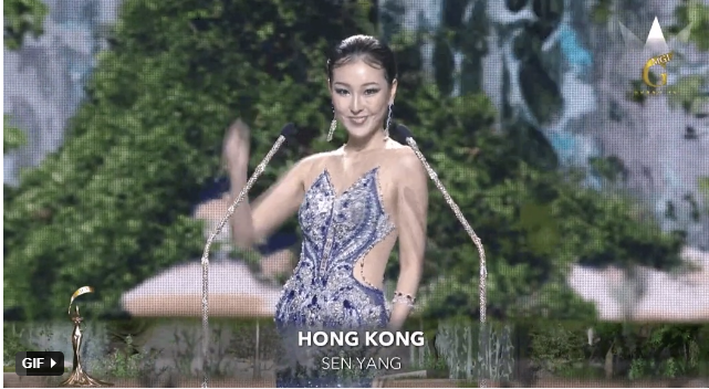 Người đẹp Sen Yang được mệnh danh là 'Miss tấu hài' của cuộc thi năm nay.