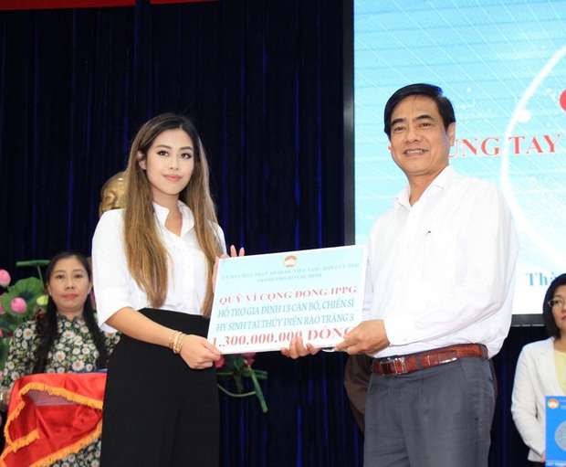 Tiên Nguyễn thay mặt gia đình tặng hơn 3 tỷ cho miền Trung - Ảnh 2