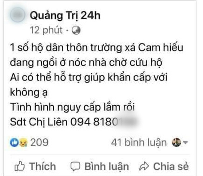 Lũ tại Quảng Trị bất ngờ dâng cao hơn 2m, người dân kêu cứu trong đêm - Ảnh 9
