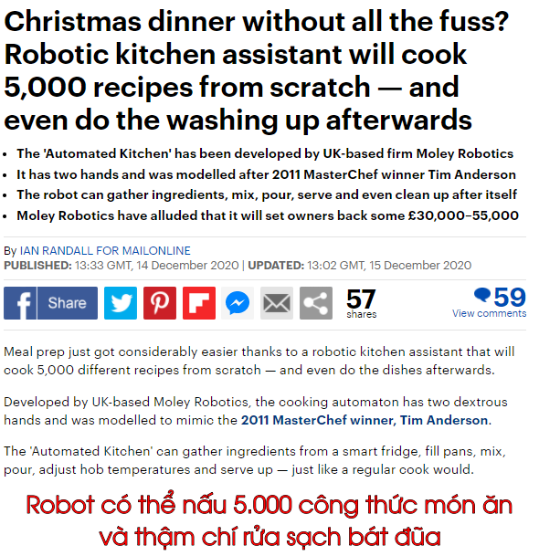 Robot giá 7 tỷ đồng biết nấu 5.000 món ăn được cánh mày râu săn đón - Ảnh 1