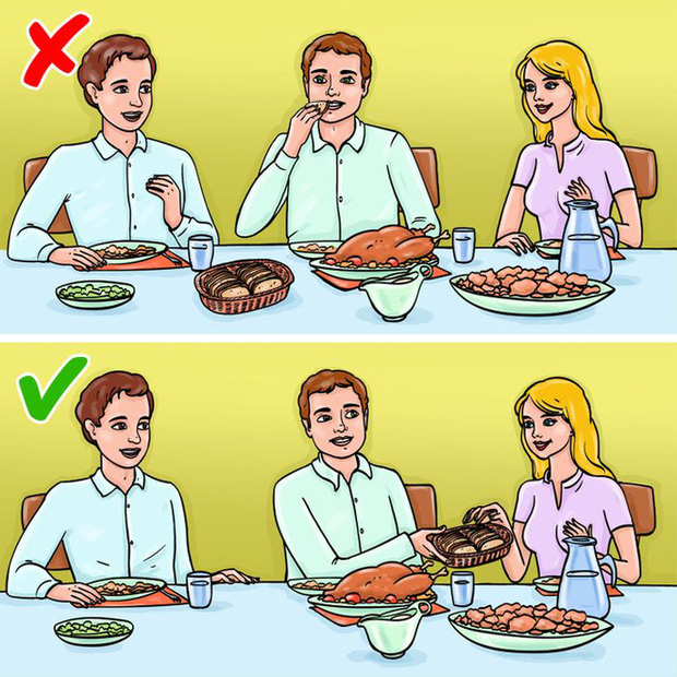 10 quy tắc ứng xử chuẩn chỉnh trên bàn ăn để thanh lịch trong mọi hoàn cảnh - Ảnh 7