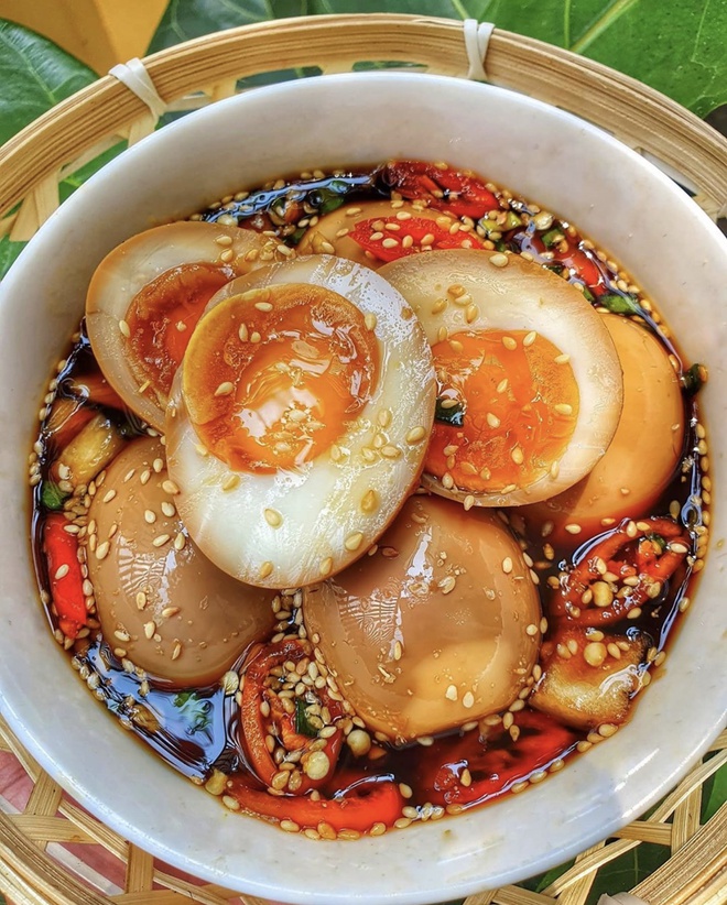 Cách làm trứng gà ngâm tương Hàn Quốc Mayak bất bại - Ảnh 1