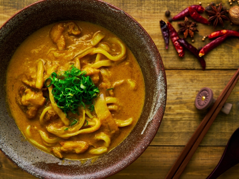 Curry Udon thích hợp ăn vào mùa đông.