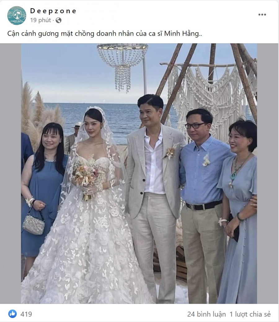 Hình ảnh chồng Minh Hằng xuất hiện trên MXH dù cô dâu tháng 6 đã dặn khách mời không đăng ảnh chú rể - Ảnh 5