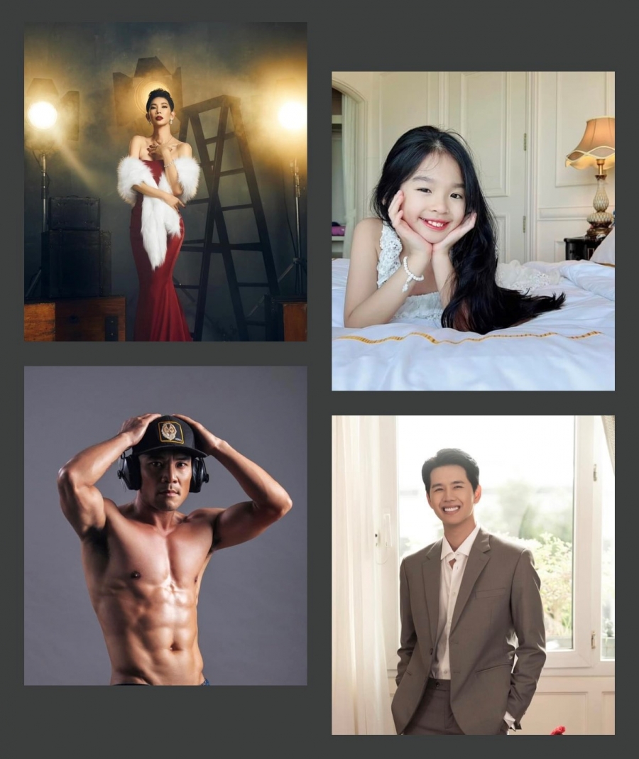 Cựu siêu mẫu Xuân Lan đăng tải bức ảnh của các thành viên trong gia đình