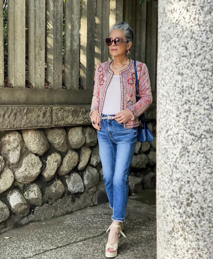 Cụ bà 80 tuổi người Nhật sở hữu gu thời trang sành điệu, người trẻ nhìn còn thấy ghen tị - Ảnh 14