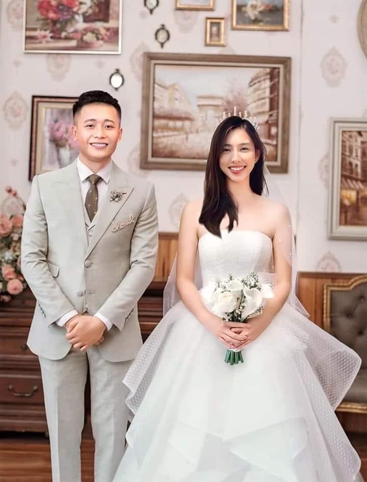 Lan truyền ảnh cưới của Hoa hậu Thùy Tiên và Quang Vinh Vlogs - Ảnh 1