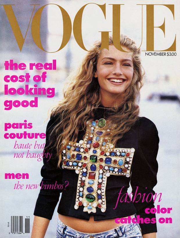 Tấm ảnh bìa đầu tiên của Vogue dưới thời Anna. Nó khác biệt và độc đáo với sự nhàm chán của tờ tạp chí.