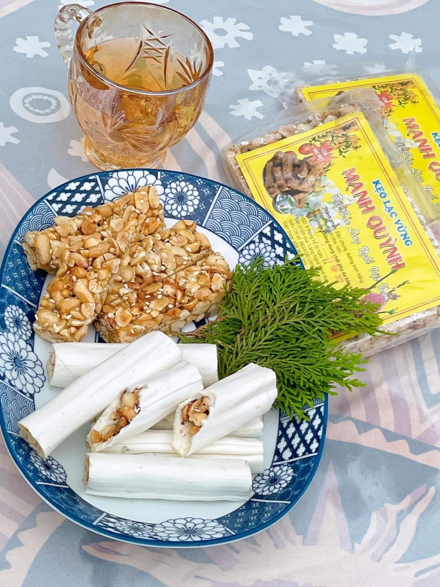 Sản phẩm kẹo nhà Phan Mạnh Quỳnh đã có thương hiệu hơn 20 năm nay.