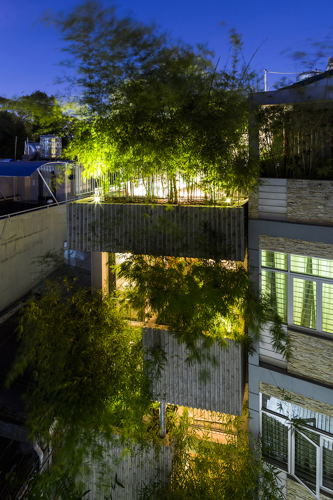 “Bamboo House” giống như một khu rừng nhỏ bình yên giữa thành phố nhộn nhịp xô bồ.
