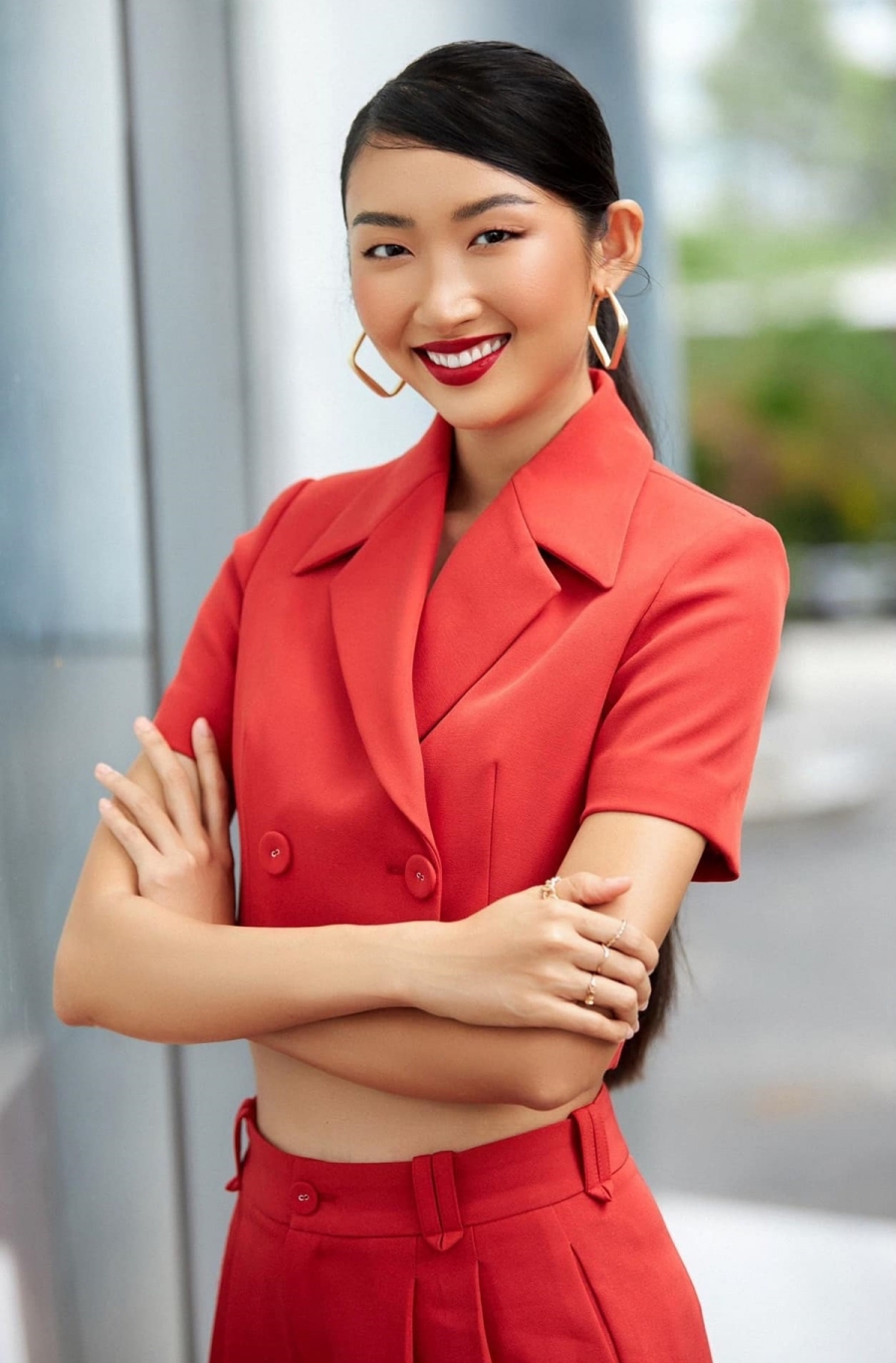 Nhan sắc mặn mà của nữ lao công đi thi Hoa hậu hoàn vũ Việt Nam 2022 - Ảnh 4