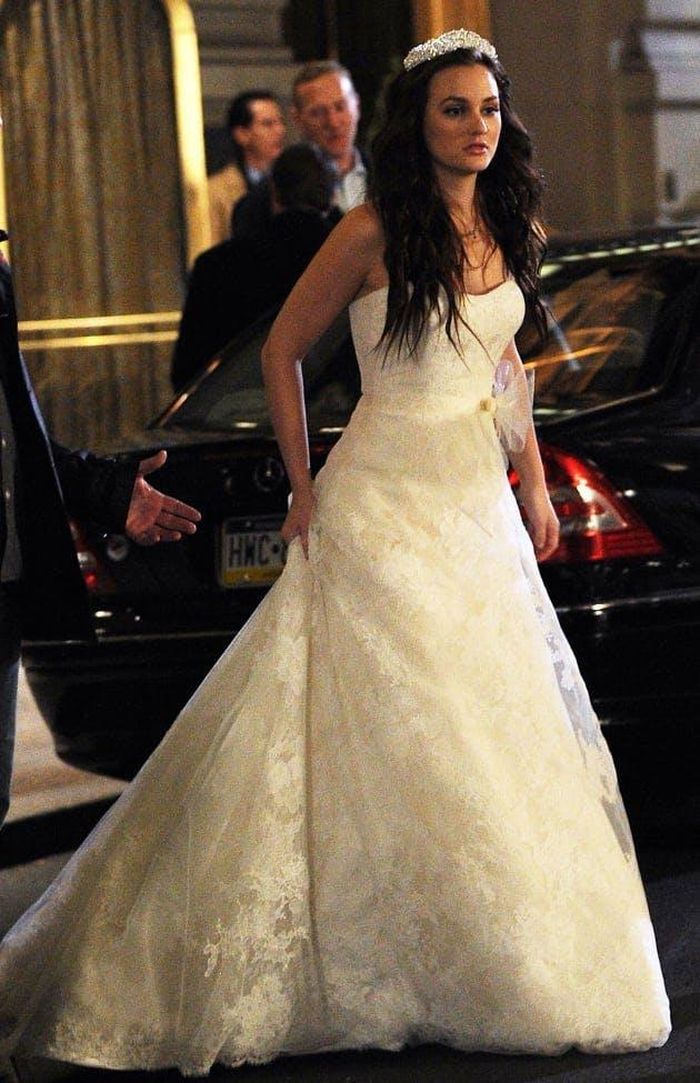 Váy cưới của công chúa Upper East Side trong Gossip Girl.