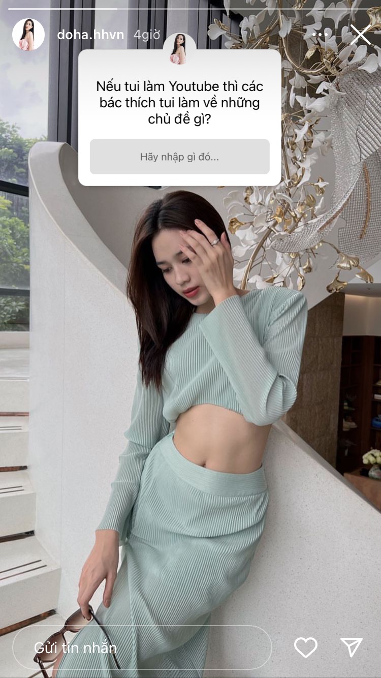 Hoa hậu Đỗ Thị Hà dự định sẽ làm youtuber trong tương lai