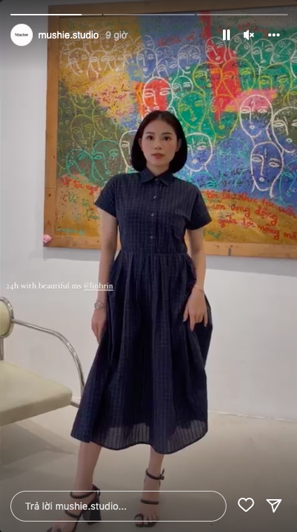 Linh Rin bất ngờ cắt tóc ngắn để chụp ảnh quảng cáo thời trang.