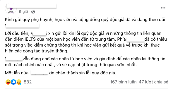 Trung tâm IELTS xin lỗi sau khi vướng ồn ào, Thanh Huyền hiện tại vẫn giữ im lặng.