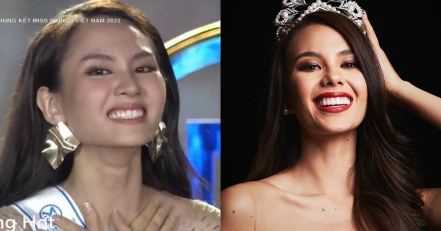 Miss World Vietnam 2022 Mai Phương sở hữu gương mặt giống Catriona Gray? - Ảnh 2