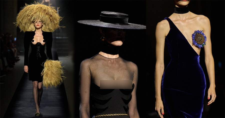 Schiaparelli đặc biệt quan tâm đến vẻ đẹp cơ thể phụ nữ, đặc biệt là vòng 1. Những thiết kế của thương hiệu luôn chú trọng vào khai thác triệt để nét đẹp phụ nữ, thậm chí là không ngại phơi bày tất cả.