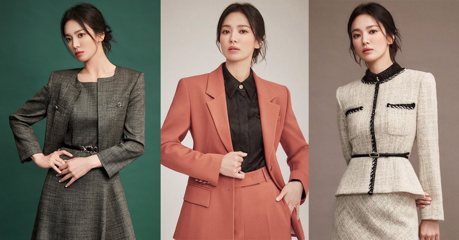 Song Hye Kyo khoe khí chất sang trọng và quyền quý trong những thiết kế đậm chất công sở như vest, suit, tweed jacket,...