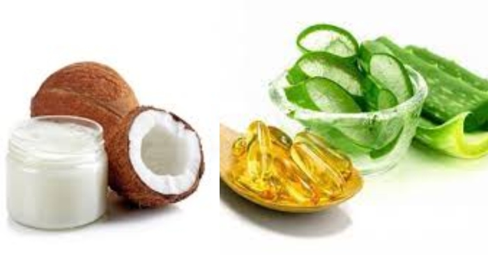 Dầu dừa, vitamin E và nha đam kết hợp cho một công thức dưỡng mi dày và dày nhanh chóng.