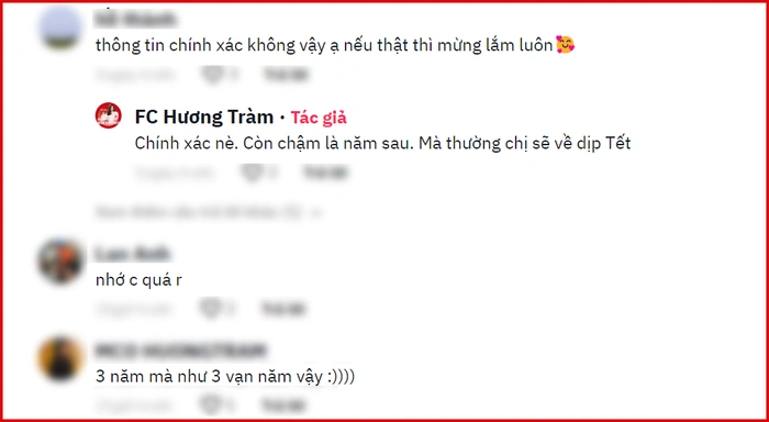 FC của Hương Tràm tiết lộ nữ ca sĩ sẽ trở về Việt Nam vào cuối năm nay khiến dân tình không khỏi rần rần