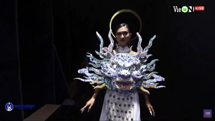 Những bộ cánh ấn tượng trong đêm Trình diễn Trang phục Dân tộc tại Miss Universe Việt Nam 2022 - Ảnh 4