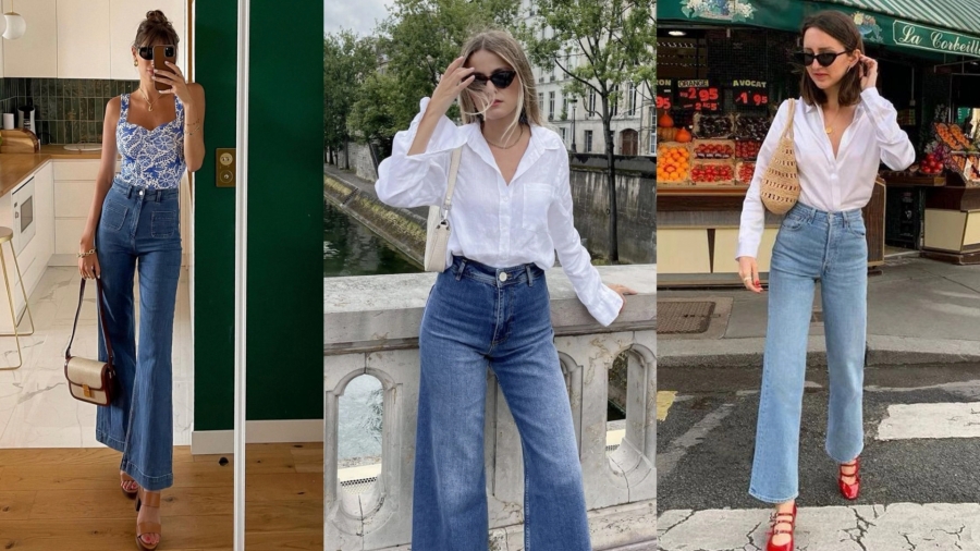 Quần jeans là một trong những item đơn giản và quen thuộc nhưng không thể thiếu để làm nên sự thanh lịch 'cộp mác' gái Pháp.