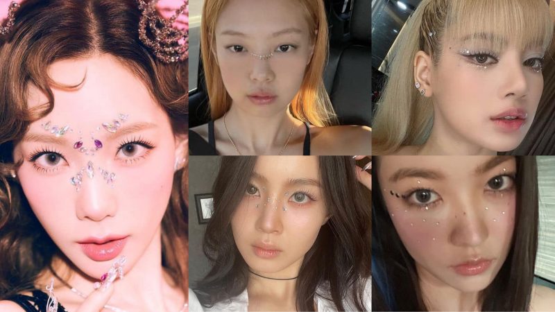 Taeyeon, Jennie, Lisa, Lee Hi, và Yeri khiến dân tình 'say mê' với kiểu đính đá dưới mắt