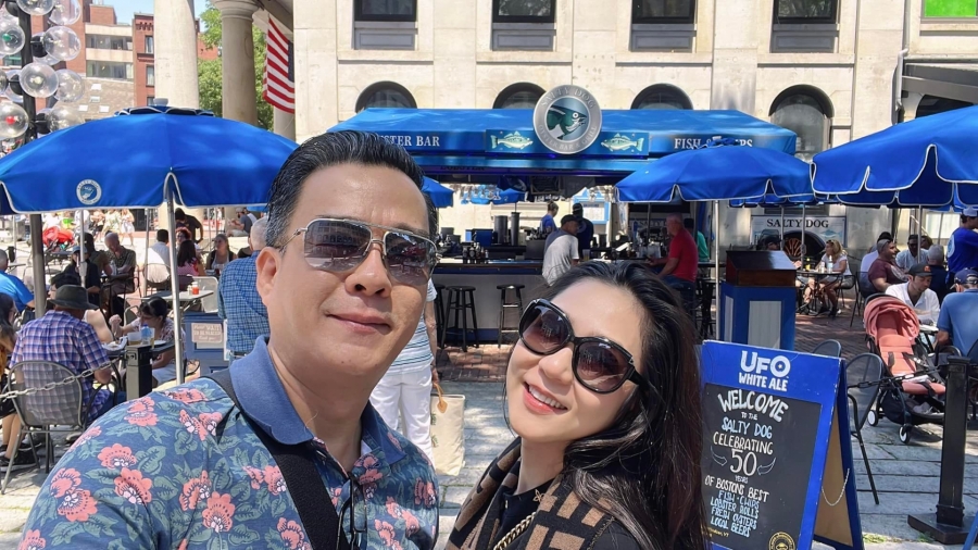 'Vua cá Koi' Thắng Ngô và Hà Thanh Xuân đang sống hạnh phúc ở Mỹ.