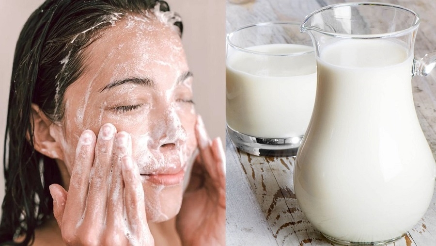 Dùng sữa tươi rửa mặt giúp làm sạch tế bào chết, tăng cường giữ ẩm và cho cảm giác căng mướt da